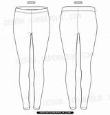 Leggings Fashion Sketch Template Templates Sketches Flat Vector Paintingvalley Clip sketch template