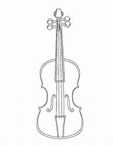 Coloring Cello Violin Getcolorings Pages sketch template