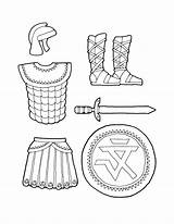 Armor God Coloring Pages Lds Kids sketch template