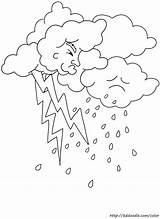Coloring Rain Pages Storm Cloud Lightning Weather Clouds Color Drawing Stratus Cartoon Printable Getdrawings Getcolorings Clip Designlooter Comments Library Clipart sketch template