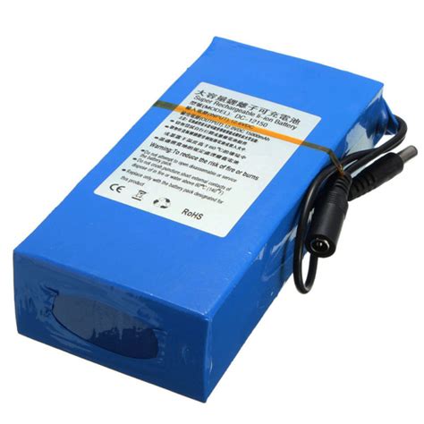 buy dc 12v 15000mah super rechargeable portable lithium ion battery