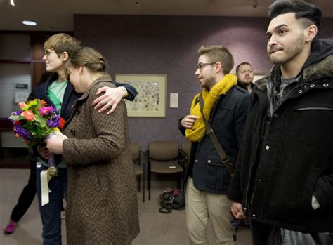 photos gay couples rush to marry after judge strikes down