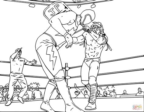 wwe wrestling fight coloring page  printable coloring pages