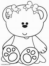 Bear Teddy Coloring Pages Kids Printable Baby Girl Big Colouring Disegni Bears Cool2bkids Cartoon Girls Color Print Sheets Template Da sketch template