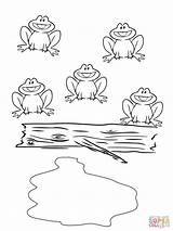 Frogs Speckled Five Pages Frog Coloring Little Printable Preschool Supercoloring Kids Monkey Printables Colouring Green Super Log Cartoon Board Drawing sketch template