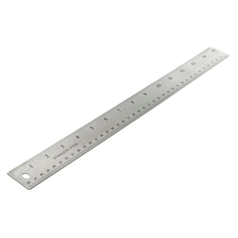 officemate oic classic stainless steel metal ruler  inches