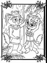 Alvin Chipmunks Jeanette Chipettes Chipmunk Template Janet Auf sketch template