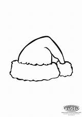 Hat Santa Christmas Pages Clipart Coloring Template Clip Claus Printable Color Outline Drawing Pattern Cool Stencils Transparent Crafts Hats Merry sketch template
