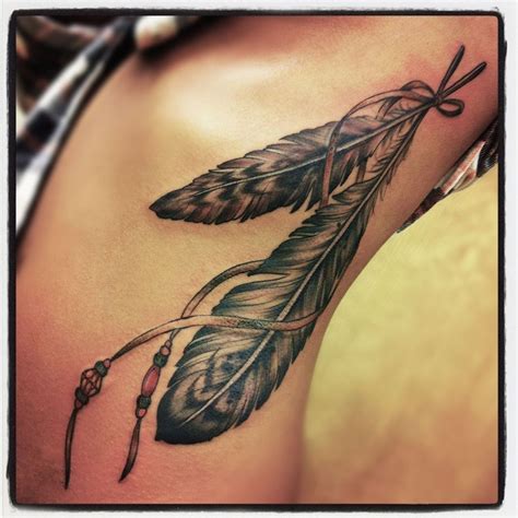 45 Awesome Feather Tattoo Ideas Feather Tattoos Indian Feather