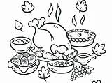 Thanksgiving Coloring Dinner Feast Pages Turkey Drawing Plate Color Food Religious Printable License Happy Drawings Getcolorings Paintingvalley Getdrawings Template Christian sketch template