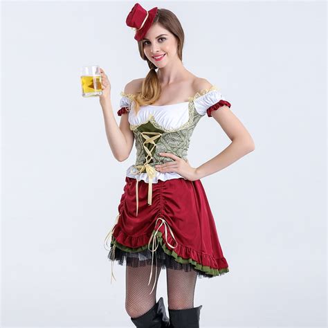 2016 new sexy beer girl costume girl wench maiden halloween costume for