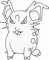 Nidoran Female Pokemon Coloring sketch template