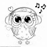 Owl Coloring Pages Cute Owls Colouring Drawing Printable Choose Board Getcoloringpages sketch template