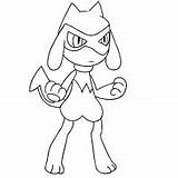 Riolu Mamoswine Pokémon Cartonionline Generazione sketch template