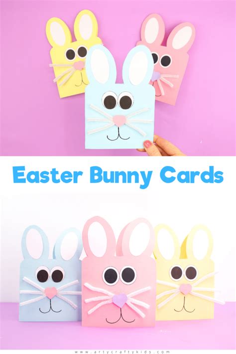 easy easter bunny cards arty crafty kids