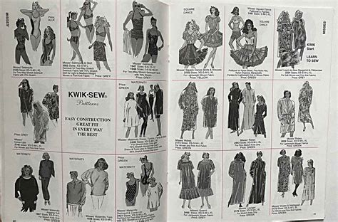 rare collectible vintage  kwik sew home pattern catalogue etsy uk