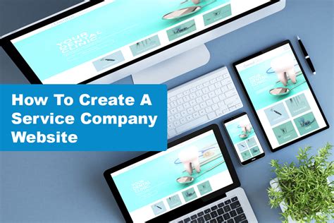 create  simple service company website