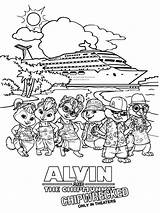Coloring Alvin Cruise Pages Ship Disney Netart Chipmunks Chipmunk Taking Cargo Printable Drawing Getdrawings Getcolorings Print Colorings Color sketch template