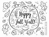 Happy Yall Favecrafts Diy Seasons sketch template