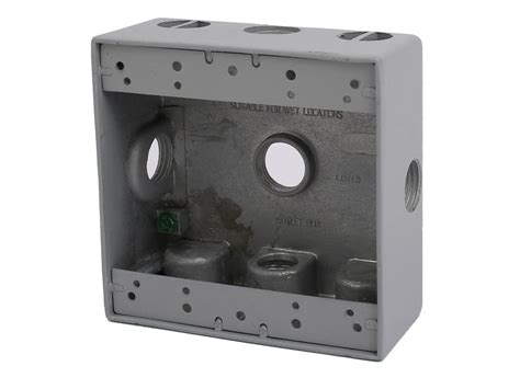 bsp double gang electrical junction outlet box enclosure case gray neweggcom