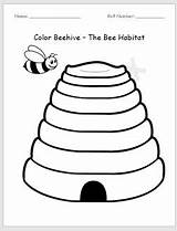 Beehive Worksheet Bee Activity Kids Printables Coloring Bees Englishbix Pages Blank sketch template
