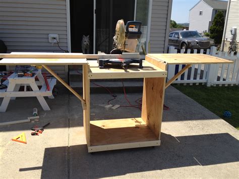Ana White Miter Saw Cart Diy Projects