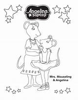 Angelina Ballerina Coloring Pages Episodes Coloring2print sketch template