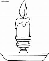 Coloring Pages Candle Christmas Colouring Candles Drawing Choose Board sketch template