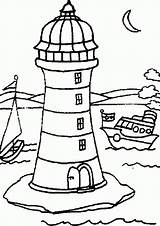 Coloring Lighthouse Popular Coloringhome sketch template