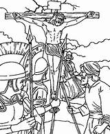 Coloring Jesus Crucifixion Pages Crucified Tomb Friday Good Christ Drawing Getdrawings Printable Empty Bible Getcolorings Print Choose Board sketch template