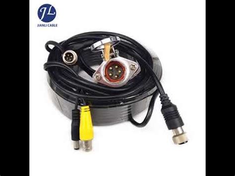 waterproof  pin truck trailer aviation mini din bnc connector cable youtube