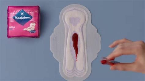 women bleed red not blue first sanitary pad ad that shows ‘period