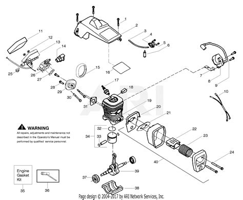 poulan bh poulan pro gas  parts diagram  engine