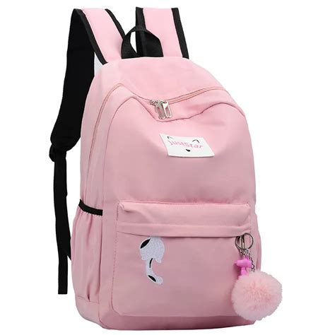 2019 solid backpack girl school bags for teenage college wind women