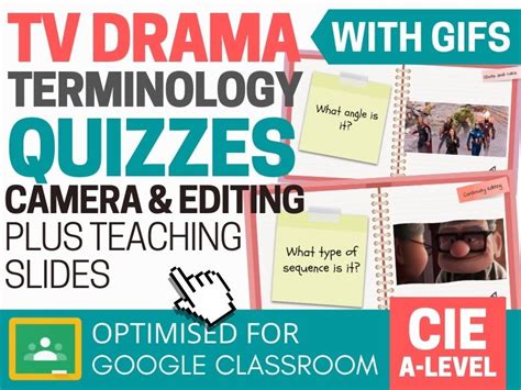 tv drama  film camera  editing terminology quizzes