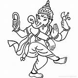 Ganesh Ganesha Coloring Noose Bal Bailando Rysunek Hindu Hatchet Silhouette Danse Taniec Vecteurs Darmowe Chaturthi Xcolorings Ganpati Ji Wektor 776px sketch template