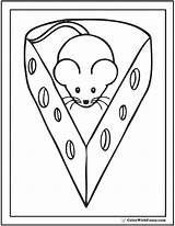 Mouse Coloring Cheese Pages Printable Seeing Dorotheas Eyes Through Wedge Colorwithfuzzy sketch template