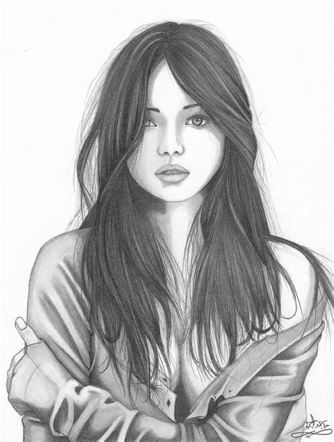 pencil sketch  girl  paintingvalleycom explore collection