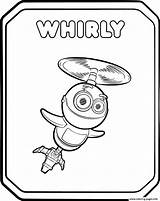 Rivets Rusty Coloring Pages Robot Flying Printable Whirly Getdrawings sketch template