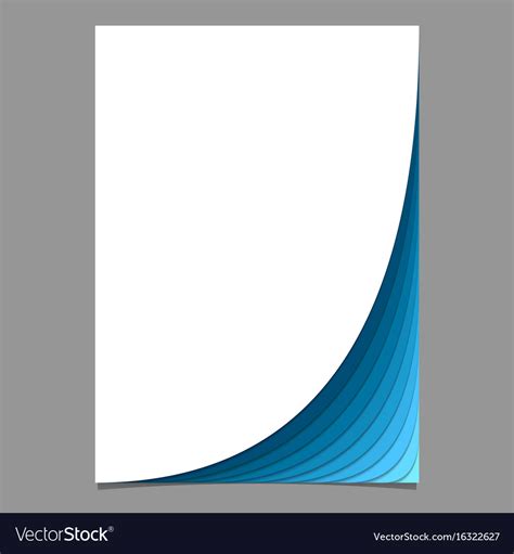 blank page template  curved layers royalty  vector