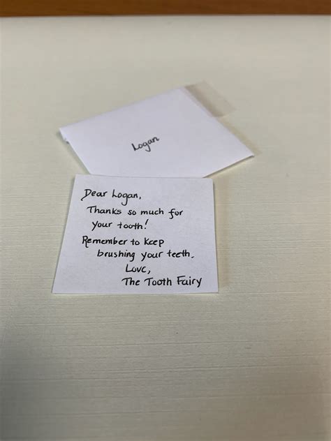 tooth fairy notes  child etsy