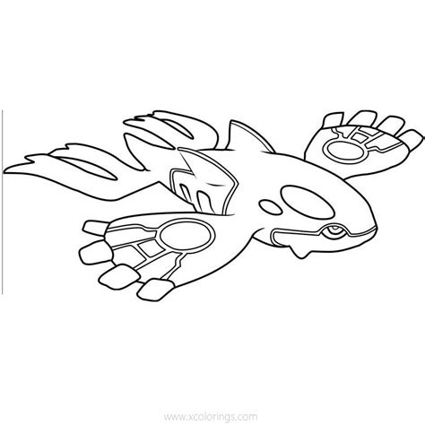 kyogre pokemon coloring pages xcoloringscom