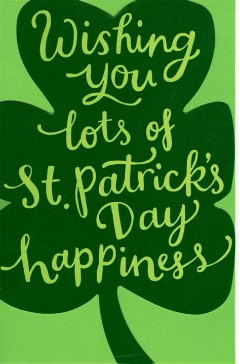 st patrick s day shamrock greeting card cards