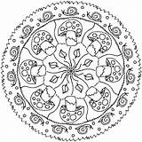 Mandala Coloring Pages Mandalas Herfst Coloriage Automne Kleurplaat Visit Maternelle Fall Adult sketch template