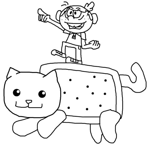 nyan cat coloring page  getdrawings