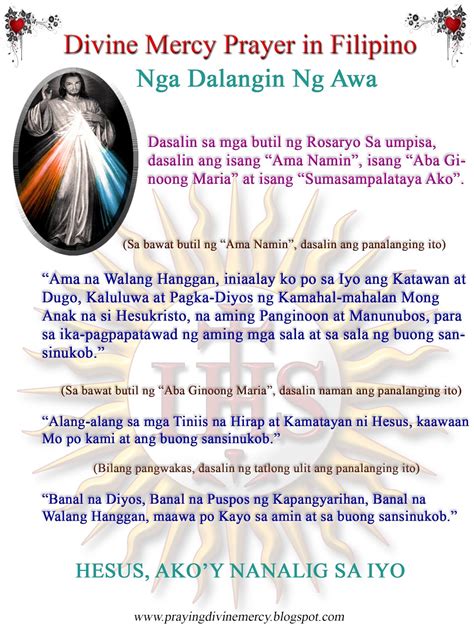 divine mercy prayers