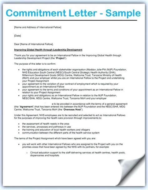 mortgage commitment letter sample letter sample business letter