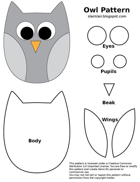 pin  cinzia stoppa  print owl sewing patterns owl