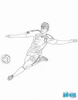 Thomas Muller Coloring Hellokids Pages Soccer Players Print Color sketch template