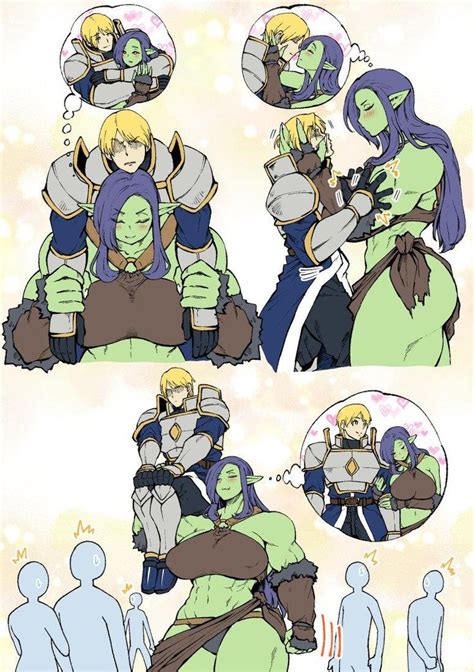 orc san and knight adorable stuffage anime monsters monster girl anime